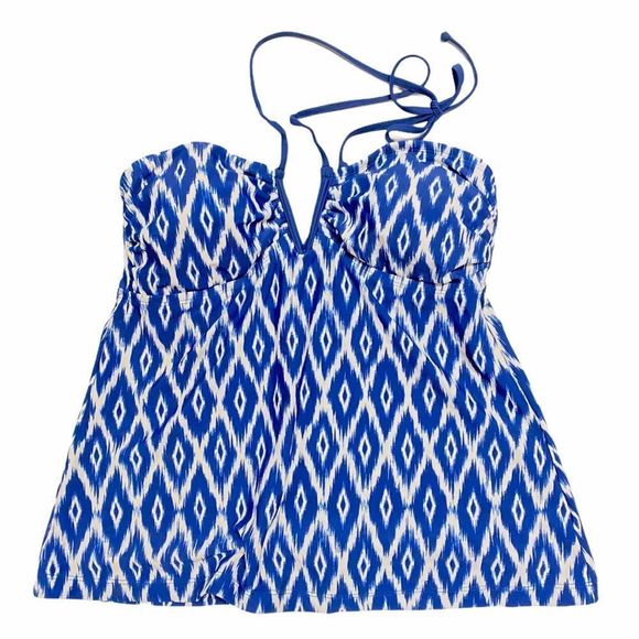 Converse One Star Halter Tankini Swimsuit Top Med Beach Nautical Vacation Camp - Picture 1 of 3